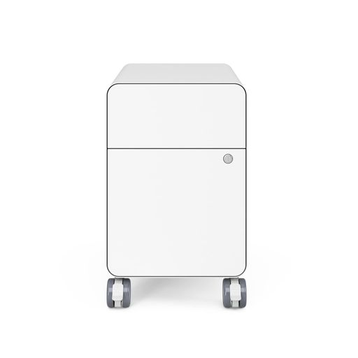 スチールケース(Steelcase)MerleマールEDVIモバイルキャビネットアークティックホワイトライトキャスタ..