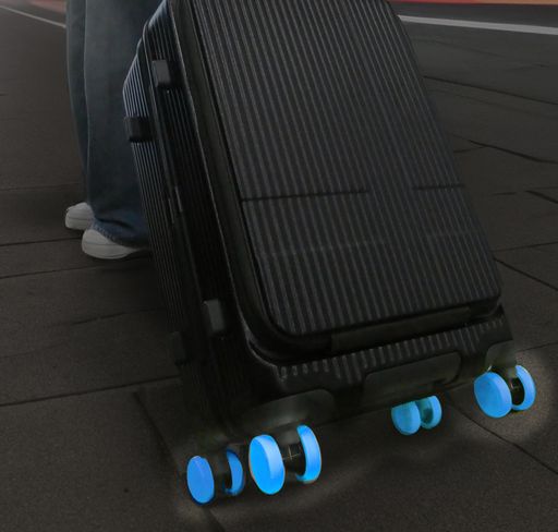 キャスターフルカバーリング8個入光るタイプスカイブルー