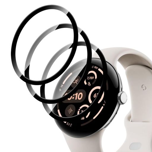 【3枚入り】ForGooglePixelWatch3XL45mmフィルムPMMA素材採用全面保護衝撃吸収保護フィルム透過率99%軽量高タッチ感超薄弾力性柔軟性気泡防止撥水撥油指紋防止Greerass(2)