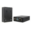 GeekwormRaspberryPi4ケース、アルミ合金ケース、パッシブ冷却、ラズベリーパイ4Bのみ適用-P171ブラック