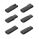 XIWAI 6個 交換用電源 DC 5V 充電器 USBアダプター USB-C メス - 2ピン 電動バリカン 美容器具 ひげトリマー シェーバー用
