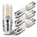 新型LED電球T形タイプE26口金60W形相当2700K電球色6W820lm全方向360°広配光調光器非対応断熱材施工密閉器具対応省エネ電球形蛍光灯EFD15EFD25EFD12EL代替推奨日本PSE認証済(6個入り