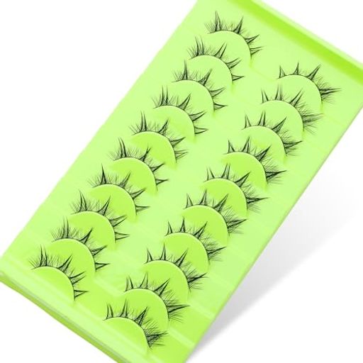 10ペアマンガつけまつげ韓国アジアンつけまつげアニメつけまつげ日本のメイクアップつけまつげスパイキ..