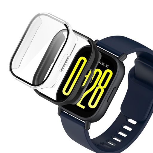 URBANPULSEFORREDMIWATCH5LITE/WATCH5ACTIVEケースガラスフィルム+PCフレーム一体型防水防塵保護フィルム耐衝撃傷防止変色防止全面カバー軽量高透過率指紋防止装着簡単全面保護