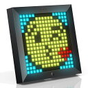 Divoom(ディブーム)Pixooデジタルフレーム16*16BluetoothLEDディスプレイデジタル時計インテリアゲーム部屋用デジタルアートアプリ対応自由カスタマイズ可ブラック
