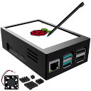 RaspberryPi用ディスプレイ、3.5インチタッチスクリーン、RaspberryPi5ハウジング、480x320TFTLCD60FPSモニター、RaspberryPi用ミニファン付き