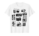 写真家のためのオールドカメラモデルとヴィンテージカメラTシャツ
