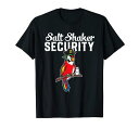 塩シェーカーセキュリティ私おかしい海賊オウムTシャツ