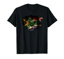 南アフリカの旗とアフリカのライオンの写真-アフリカンプライドTシャツ