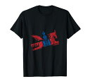とモンゴルの国旗馬宝シンボルマークTシャツ