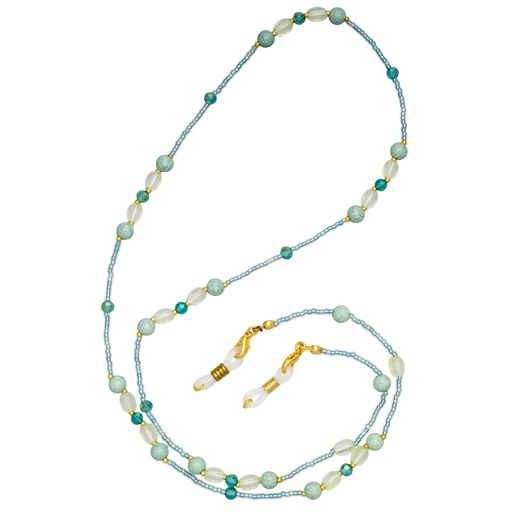 テーシーケース(Tccase)メガネホルダーメガネストラップ70cmシンプルネックレスアクリルガラスビーズず..