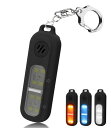 NEWZEROLランニングライトウォーキング/ジョギング/散歩用LEDライト三色変換USB-C充電式クリップ装着夜間防犯ブザー非常事態に呼び出しベル130DB大音量高性能サイレン黒