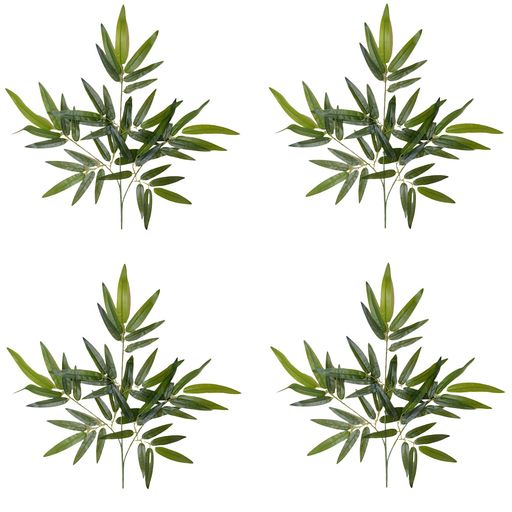 siawadeky七夕飾り笹竹4本セット七夕かざり人工葉っぱ本物そっくり人工観葉植物フェイクグリーン飾り笹シミュレーション竹の葉フェイクリーフ造花インテリア飾り撮影小道具七夕お盆夏…