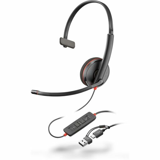 Poly(ǥ)ͭإåɥåBlackwire3210USB-C/A³ξѥΥ󥻥