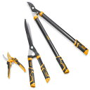 INGCO 園芸剪定鋏 3点組 220MM/8.5”剪定ばさみ 557MM/22”刈込鋏 725MM/29”高枝切りバサミ 果樹の剪定 庭の剪定 木の剪定 盆栽の剪定 HLT76033