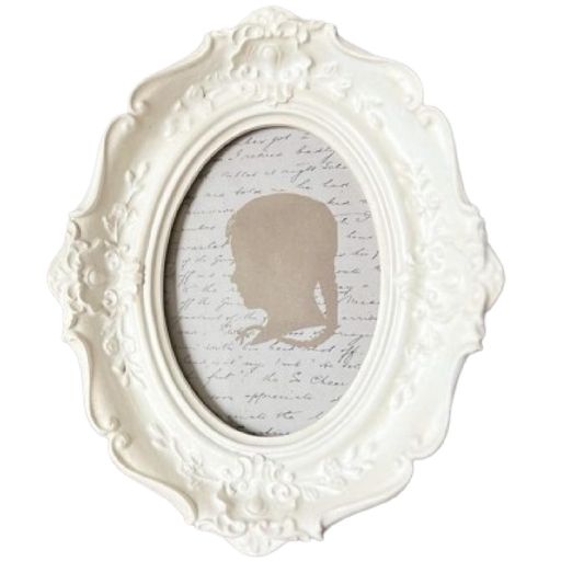 エレガントインテリア(ElegantInterior)【フォトフレームオーバルホワイト】写真立てエステサロンネイ..