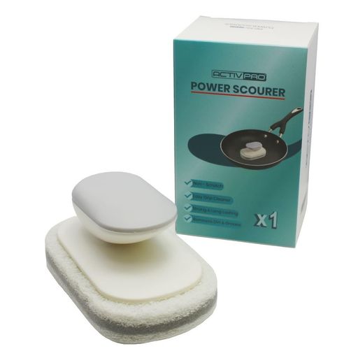 ACTIVPRO POWER SCOURER NON-SCRATCH EASY GRIP IDEAL FOR NONSTICK PANS P...