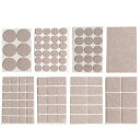 家具保護パッド家具パッドフェルトパッドキズ防止パッド防振滑り止め床守り傷防止騒音対策8種類サイズ101枚セット(ベージュ)