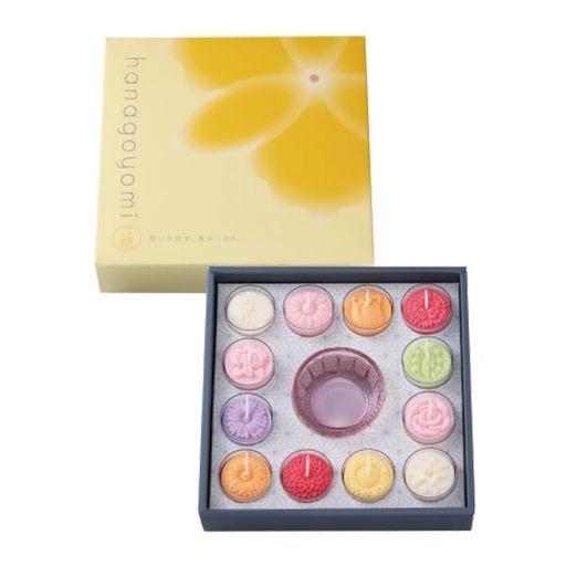 ペガサスキャンドル花暦12個セット洋花DX