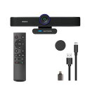 TENVEO VA300C 4Kウェブカメラマイクとスピーカー内蔵一体型WEBカメラ 4倍デジタルズーム AI顔認識広角80°USB&TYPE-C接続プライバシ...