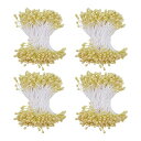 URROMAクラフト用黄色雄しべ造花のための1800個のおしべDIY結婚披露宴の家のスクラップブックの装飾
