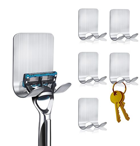 ステンレス鋼かみそりラックかみそりフックハンガー収納ブラケット浴室昔ながらの手動かみそりホルダー..