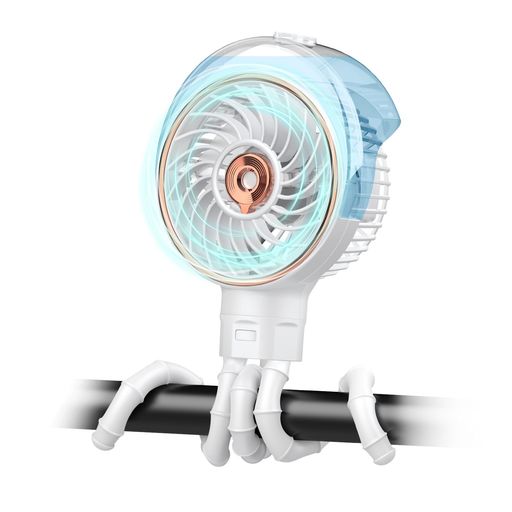 【くねくねファン&巻き付き自由自在】Ausic携帯扇風機充電式小型扇風機ミストファン100ml水タンクusb扇..