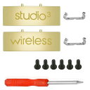 Studio3ヒンジ交換用Studio3ワイヤレスヘッドバンドパーツネジ修理キットアクセサリーStudio3ワイヤレスBluetoothオーバーイヤーヘッドホン対応(ゴールド)