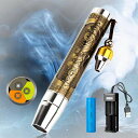 YZYOE3in1充電可能LED専門家の玉鑑定懐中電灯、宝石鑑定宝石ダイヤモンド、白色光と黄色光、365NM紫外線ランプ。