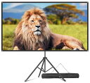 【2024新登場ガラス繊維自立式&屋内屋外兼用】VISULAPEX工型スタンド付きプロジェクタースクリーン80インチ16:94K対応自立式スクリーンprojectorscreen壁掛け持ち運び折りたたみ式視野角179°防し…