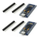 Hailege2個セットLeonardoProマイクロATmega32U45V/16MHzブートローダーマイクロUSBLeonardoProマイクロArduino対応