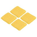 PATIKILスポーツリストバンド8X8CM4本綿テリークロス吸収性の汗止めバンドテニス野球エクササイズアスレチックランニング用イエロー(4)
