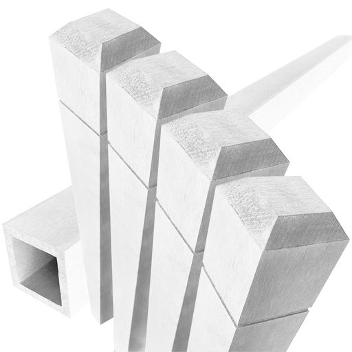 アイガーデン(igarden)アイウッドラティスポスト4本セット中空構造ホワイト1500mmx60mm角i10390w