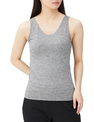 [ダンスキン]タンクトップ吸汗速乾抗菌防臭UVケアオールデイアクティブブラタンクDC124103レディースミックスグレーL