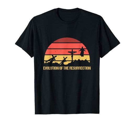 復活進化イエス・キリスト宗教祈り神プレゼントTシャツ