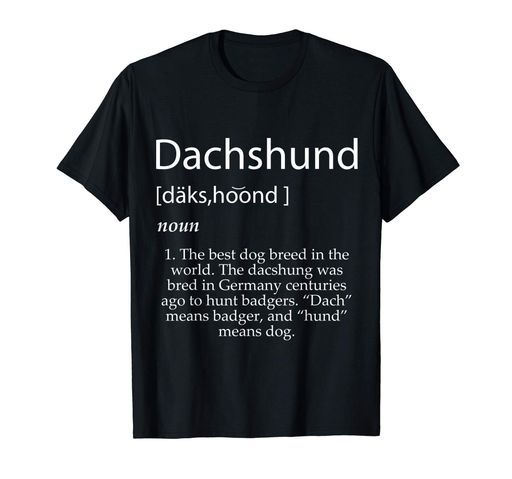 DACHSHUND DEFINITION - BEST DOG BREED GIFT FOR DACHSHUND MOM T