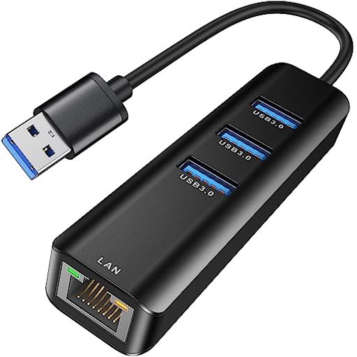 USB LAN 変換アダプター、ABLEWE 有線LANアダプター10/100/1000MBPS RJ45 ギガビット、USB3.0*3拡張 5GBPS高速データ 転送 [WINDOWS10/8.1/MAC/LINUX/SURFACE USB LAN 変換アダプター、ABLEWE 有線LANアダプター10/100/1000MBPS RJ45 ギガビット、USB3.0*3拡張 5GBPS高速データ 転送 [WINDOWS10/8.1/MAC/LINUX/SURFACE