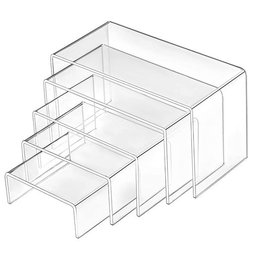 XMSSAA展示台アクリル透明アクリルディスプレイアクリルステージフィギュア飾りコの字アクリルスタンド..