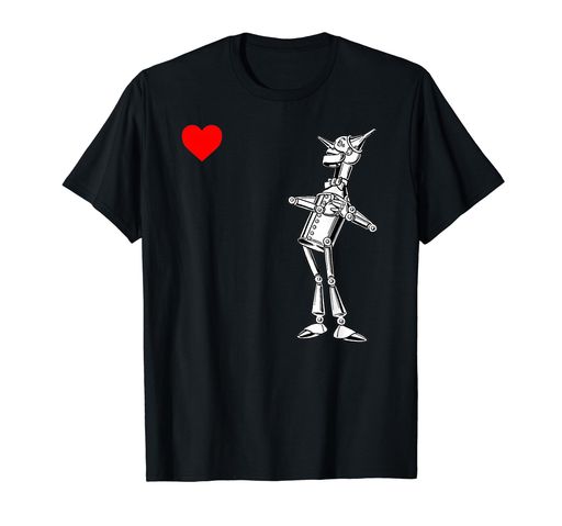 クラシック レトロ ワンダフル オズの魔法使い ギフト ブリキ製 男性 ハート Tシャツ