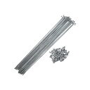 BULLSPANNスチールスポークJベンドサイクルスポーク自転車用真鍮ニップル付きスチールスポークマウンテンバイクMTB用220MM14G36本