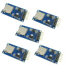 KKHMF5個MICROSDTFカードメモリシールドモジュールARDUINOに対応SPIマイクロSDアダプタ6PIN(2)