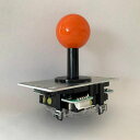 三和電子【静音】動作位置可変スイッチ採用レバーオレンジ基板タイプジョイスティックレバー平鉄板シャフトカバー付JLX-TPML-8YT-SK-O