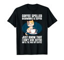 コーヒー猫ワードプレイTシャツ