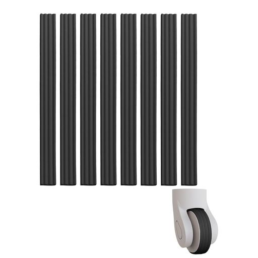 Mirhua貼り付け型スーツケースキャスターカバー8個セット荷物保護静音防振傷防止おしゃれ簡単装着改良..