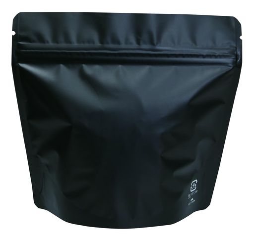 ラッピング袋アルミスタンドチャック袋100gバルブ無マット黒50枚セット[ギフト袋/プレゼント袋/コーヒ..