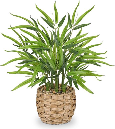 VillaComoフェイクグリーンインテリアグリーン竹笹七夕人工観葉植物バンブー笹立木盆栽造花室内簡単保养水やり不要害虫駆除不要おしゃれギフト