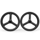 ICAN20インチ451カーボンホイールミニベロホイールスルーアクスル仕様フロント12*100mmリア12*142mm3Kツイル艶なし仕上げ折りたたみ自転車ホイール(20inch-3s-451-3k/m-D-142-NO-LOGO)