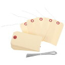 MUCKLILYタグプライスタグ長方形紙タグクラフトタグタグ糸付き100枚セット価値タグプレゼント単語カード商品タグジュエリー腕時計菓子屋ラベル結婚式パーティー撮影用鉄線付きマニラ針金