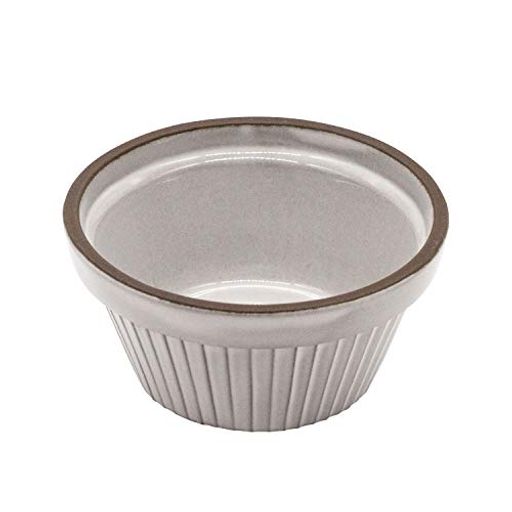 美濃焼耐熱陶器スフレカップトリコロールホワイト直径約10x高さ5.2cm電子レンジオーブン対応日本製509-02