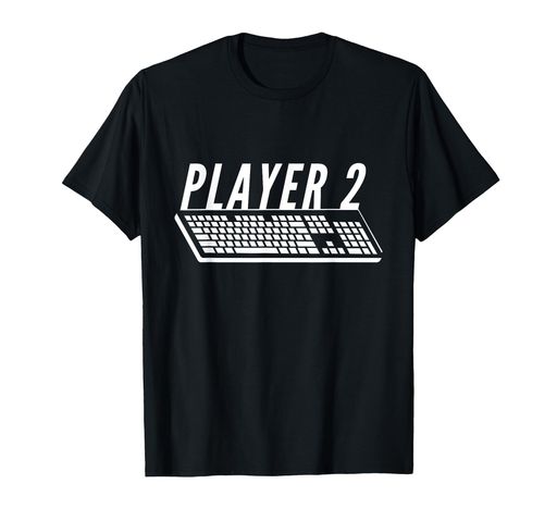 PLAYER2PCゲーマーキーボードゲーマー戦士PCゲームカップルTシャツ PLAYER2PCゲーマーキーボードゲーマー戦士PCゲームカップルTシャツ